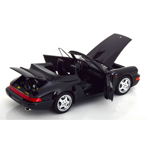 1:18 Масштабная модель PORSCHE 911 (964) Carrera 4 Convertible (1990), black metallic