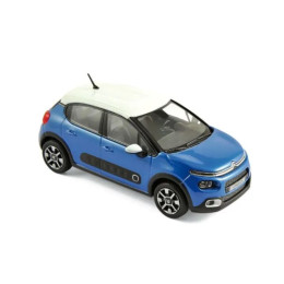 1:43 Масштабная модель Citroen C3 2016 Cobalt Blue/White (синий с белым)