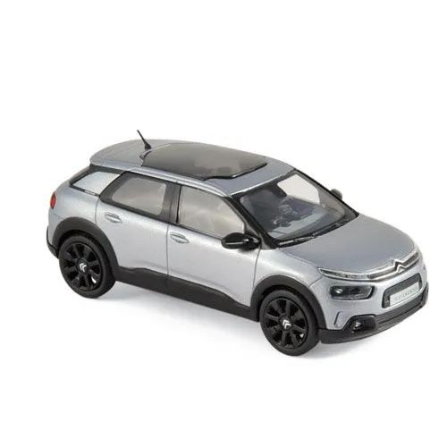 1:43 Масштабная модель Citroen C4 New Cactus 2018 серый металлик с черным