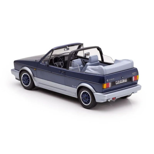 1:18 Масштабная модель Volkswagen Golf I Cabriolet Bel Air 1992 синий металлик