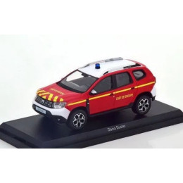 1:43 Масштабная модель Dacia Duster 2 4 WD Pompiers Chef de Groupe (пожарный командира группы) 2018