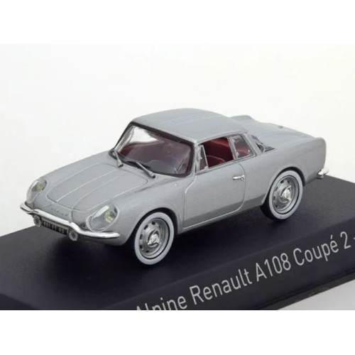 1:43 Масштабная модель Alpine Renault A108 Coupe 2+2 1961 серебристый