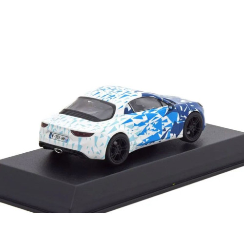 1:43 Масштабная модель Renault Alpine A110 Test Version 2017 белый с синим