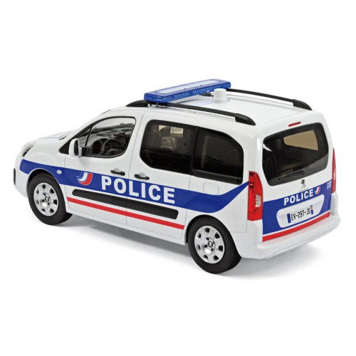 1:18 Масштабная модель Peugeot Partner Police Nationale 2017 Национальная полиция Франции белый с синим