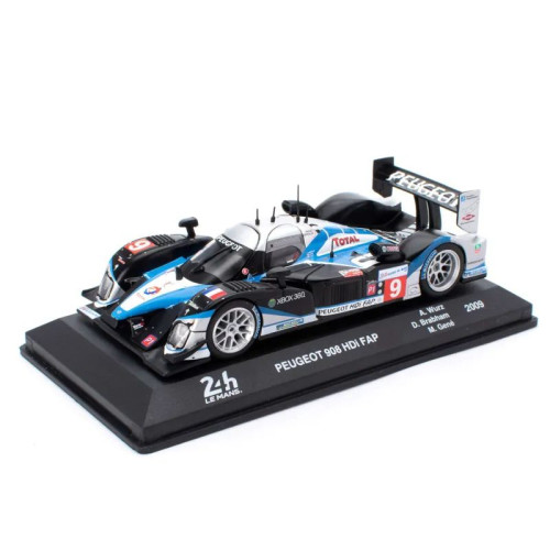 1:43 Масштабная модель PEUGEOT 908 Hdi-FAP #9 "Peugeot Sport Total" LMP1 Winner Le Mans 2009 Gene-Wurz -Brabham