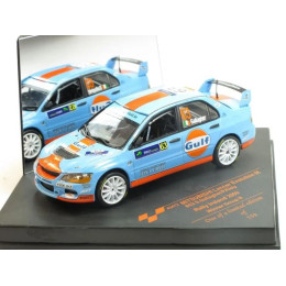 1:43 Масштабная модель Mitsubishi Lancer Evo IX, No.63, Gulf, Winner Rally Irland 2009 S.Gallagher P.Kiely, limited edition 559 pcs