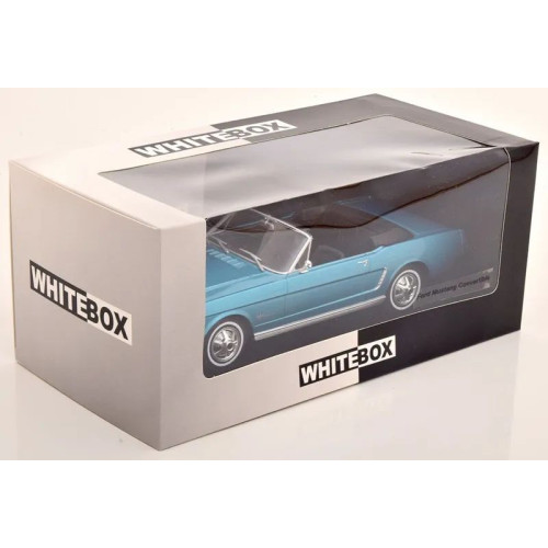 1:24 Масштабная модель FORD Mustang Convertible 1965 Metallic Light Blue