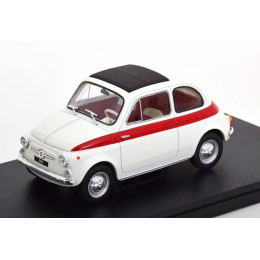 1:24 Масштабная модель FIAT 500 1960 White/Red