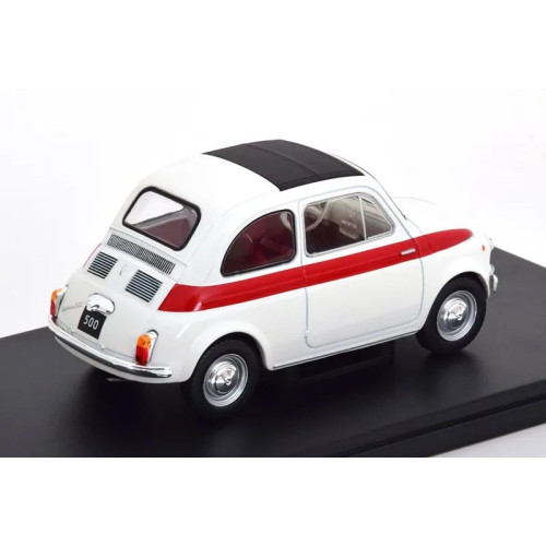 1:24 Масштабная модель FIAT 500 1960 White/Red