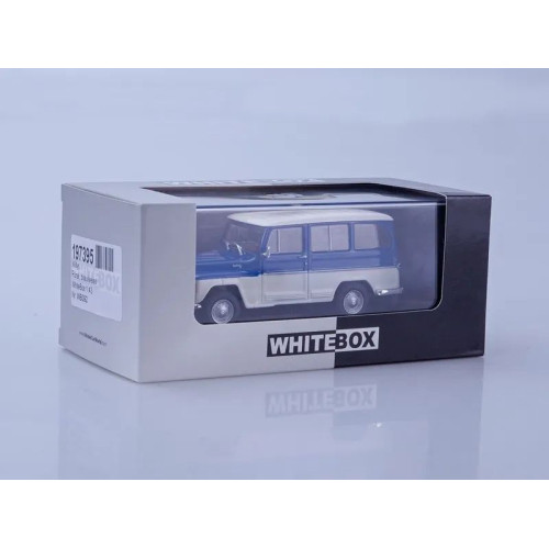 1:43 Масштабная модель Willys Rural, blue/white 1968