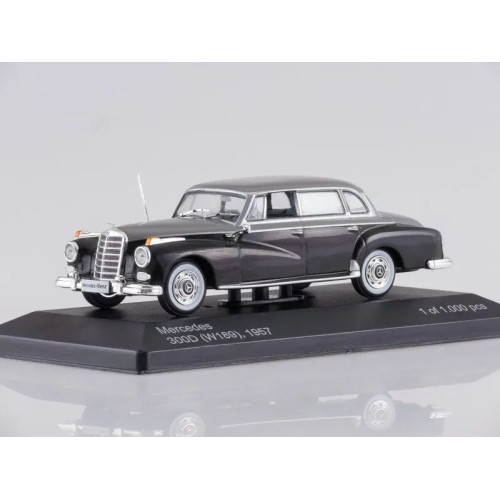 1:43 Масштабная модель Mercedes-Benz 300D (W189), black/grey 1957