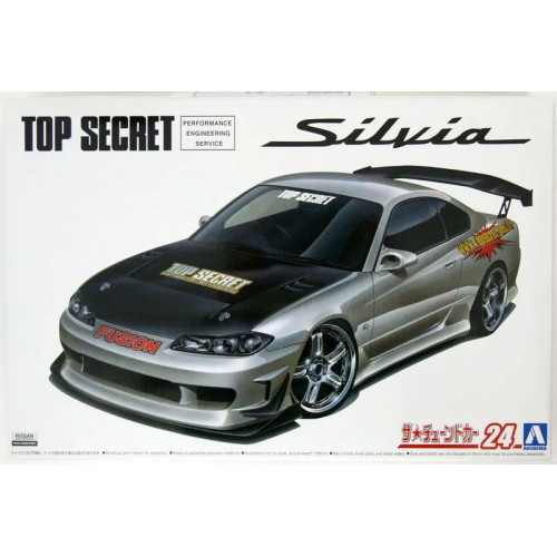 1:24 Сборная модель Автомобиль Nissan Silvia S15 TopSecret