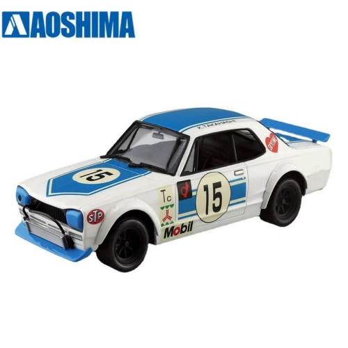 1:24 Сборная модель Nissan Skyline GT-R 50 Hakosuka Wins In Memory Of Takahashi Kunimitsu