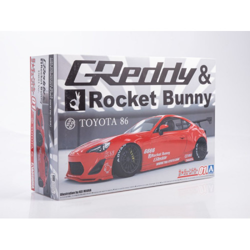 1:24 Сборная модель Toyota 86 '12 GReddy&Rocket Bunny Enkei Ver