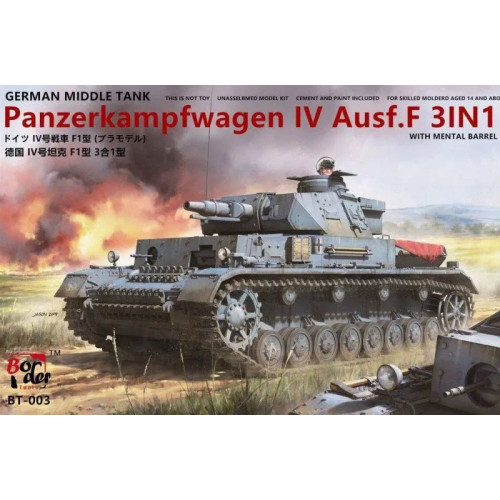 1:35 Сборная модель Немецкий танк Pz.Kpfw.IV Ausf.F1