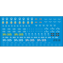 1:87 Набор декалей для электропоезда ЭР2-385 Окт. Ж.Д., Наши поезда №14
