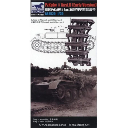 1:35 Сборная модель Pzkpfw. II Ausf.D (Early Version) Track Link Set