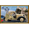 1:35 Сборная модель Italian Light Civilian Car (Open Top) w/Lady & Dog