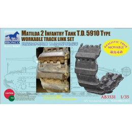 1:35 Сборная модель Matilda 2 Infantry Tank T.D.  5910 Type Workable Track Link Set