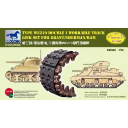 1:35 Сборная модель Type WE210 Double I  Workable Track Link Set for Sherman/Grant/Ram