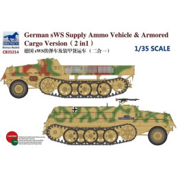 1:35 Сборная модель German sWS Supply Ammo Vehicle & Armored Cargo Version (2 in 1)