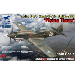 1:48 Сборная модель Curtiss P-40C(Hawk 81-A2) Fighter -AVG Flying Tigers