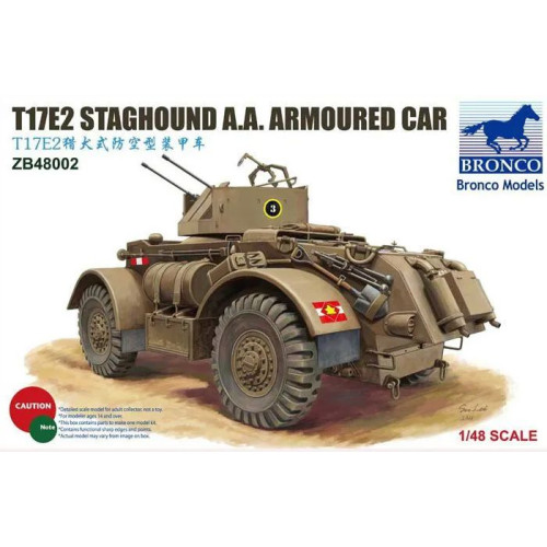 1:48 Сборная модель T17E2 Staghound A.A. Armoured Car