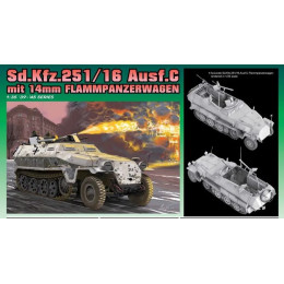 1:35 Сборная модель Sd.Kfz.251/16 Ausf.C Flammpanzerwagen Dragon