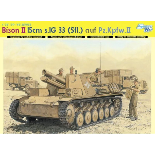 1:35 Сборная модель Bison II 15cm sIG 33(Sfl) auf Pz.Kpfw.II