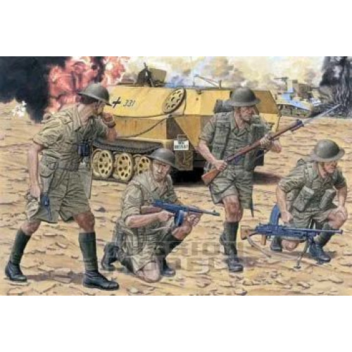 1:35 Сборная модель BRITISH 8th ARMY INFANTRY, EL ALAMEIN 1942