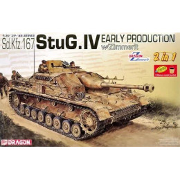 1:35 Сборная модель Sd.Kfz.167 StuG.IV EARLY PRODUCTION w/ZIMMERIT (2 IN 1)