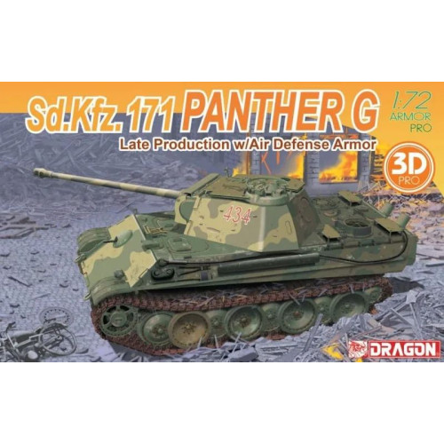 1:72 Сборная модель Sd.Kfz.171 PANTHER G LATE PRODUCTION w/AIR DEFENSE ARMO