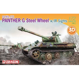 1:72 Сборная модель Sd.Kfz.171 PANTHER G STEEL WHEEL w/IR SIGHT (3D PRO)