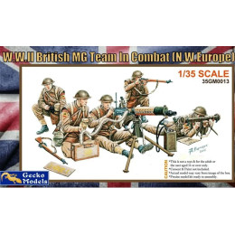 1:35 Сборная модель British MG Team in Combat