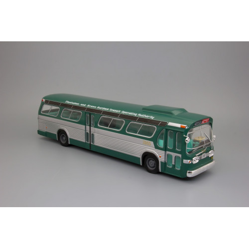 1:43 Масштабная модель Автобус GENERAL MOTORS TDH-5301 NEW LOOK "FISHBOWL" USA 1965 Green