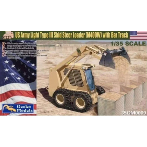 1:35 Сборная модель US Army Light Type III Skid Steer Loader (M400W) with Bar Track