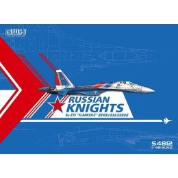 1:48 Сборная модель Сухой-35S Flanker E Russian Knights