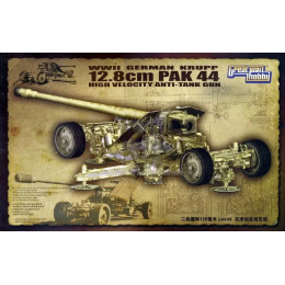 1:35 Сборная модель WWII German Krupp 12.8 cm Pak44 Anti-tank gun