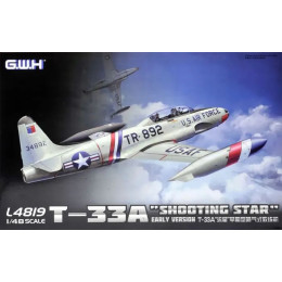 1:48 Сборная модель Американский самолет T-33A Shooting Star Ранняя версия