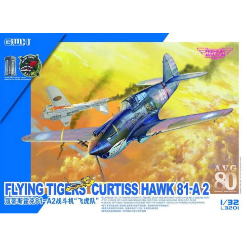 1:32 Сборная модель Самолет Curtiss Hawk 81-A2 Flying Tigers