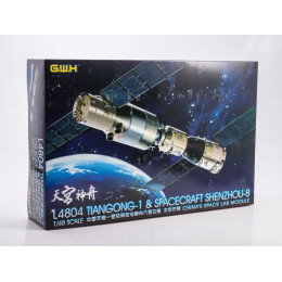 1:48 Сборная модель Chinese Space Lab Module Tiangong-1 & Spacecraft Shenzhou-8