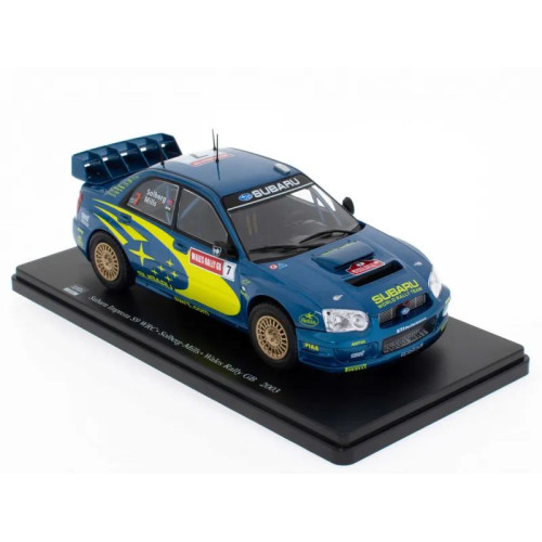 1:24 Масштабная модель SUBARU Impreza S9 WRC #7 "555 Subaru WRT" Solberg/Mills Winner Rally Wales Чемпион мира 2003