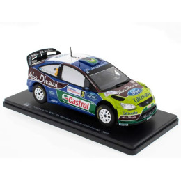 1:24 Масштабная модель FORD Focus RS WRC'09 #3 "BP Ford Abu Dhabi WRT" Hirvonen/Lehtinen Winner Rally Poland 2009