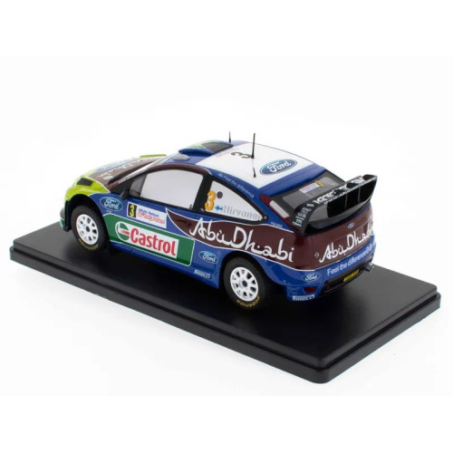 1:24 Масштабная модель FORD Focus RS WRC'09 #3 "BP Ford Abu Dhabi WRT" Hirvonen/Lehtinen Winner Rally Poland 2009