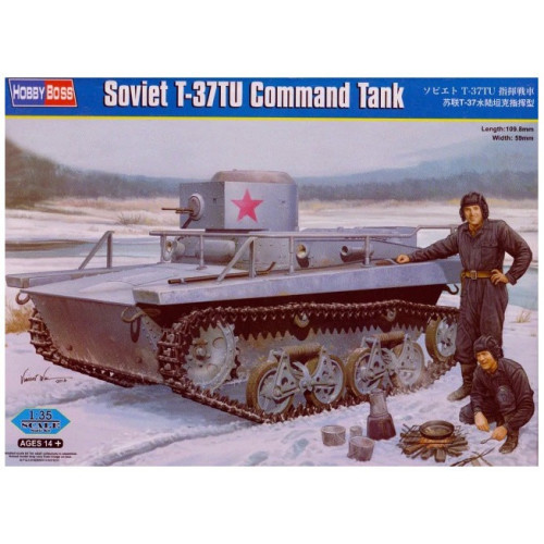 1:35 Сборная модель Танк Soviet T-37TU Command Tank