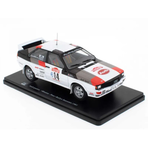 1:24 Масштабная модель AUDI Quattro A1 #14 "Audi Sport" Mouton/Pons Winner Rally San Remo 1981