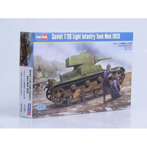 1:35 Сборная модель Танк Soviet T-26 Light Infantry Tank Mod.1933