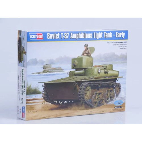 1:35 Сборная модель Танк Soviet T-37 Amphibious Light Tank - Early