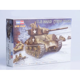 1:48 Сборная модель Танк U.S M4A376 (W) Tank