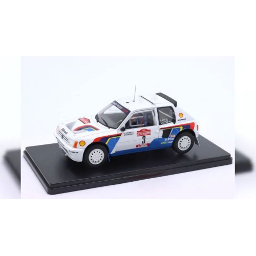 1:24 Масштабная модель PEUGEOT 205 Turbo 16 #3 "Peugeot Talbot Sport" Vatanen/Harryman Winner Rally San Remo 1984